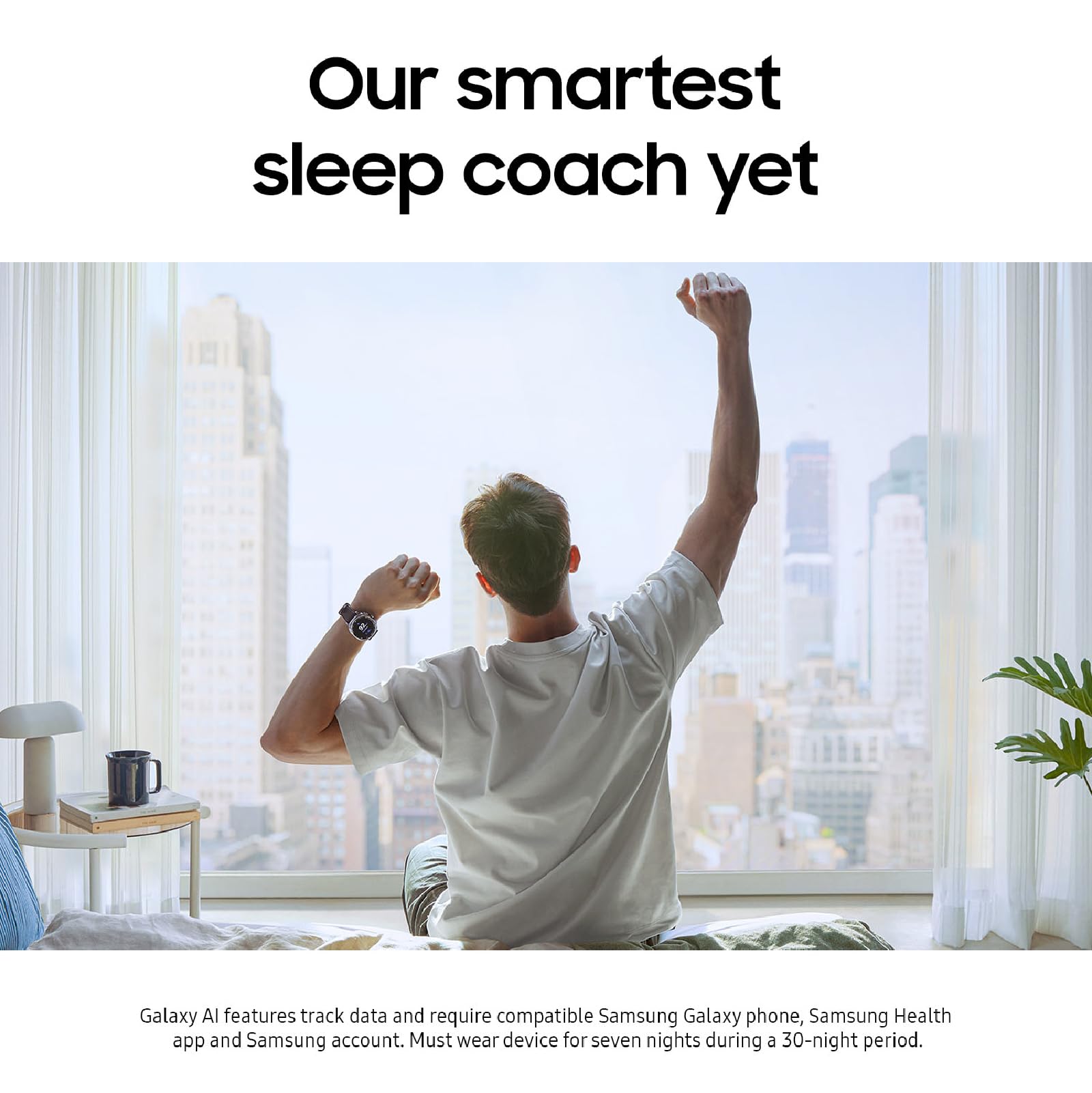Samsung Galaxy Watch 8 (2025) 44mm Bluetooth Smartwatch, Cushion Design, Fitness Tracker, Sleep Coaching, Running Coach, Energy Score, Heart Rate Tracking, Graphite [US Version, 2 Yr Warranty]