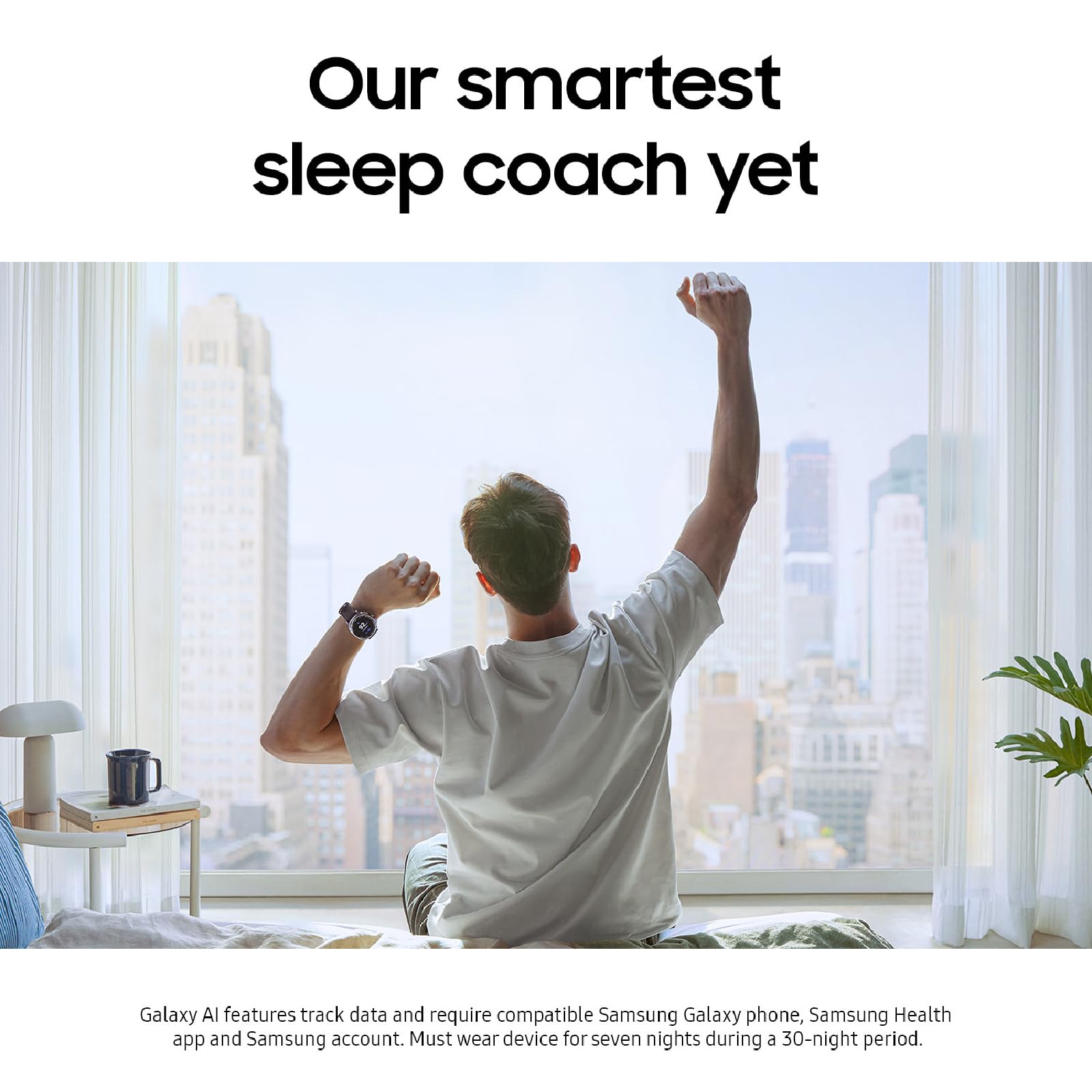 Samsung Galaxy Watch 8 (2025) 44mm Bluetooth Smartwatch, Cushion Design, Fitness Tracker, Sleep Coaching, Running Coach, Energy Score, Heart Rate Tracking, Graphite [US Version, 2 Yr Warranty]