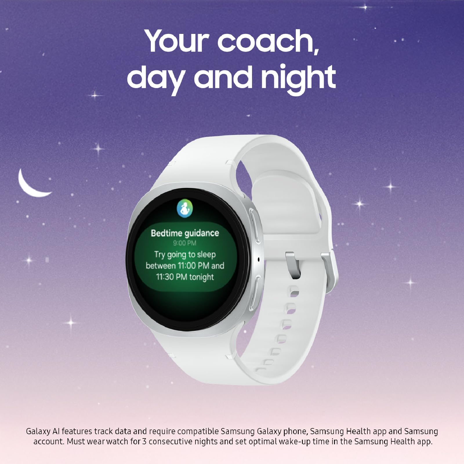 Samsung Galaxy Watch 8 (2025) 44mm Bluetooth Smartwatch, Cushion Design, Fitness Tracker, Sleep Coaching, Running Coach, Energy Score, Heart Rate Tracking, Graphite [US Version, 2 Yr Warranty]